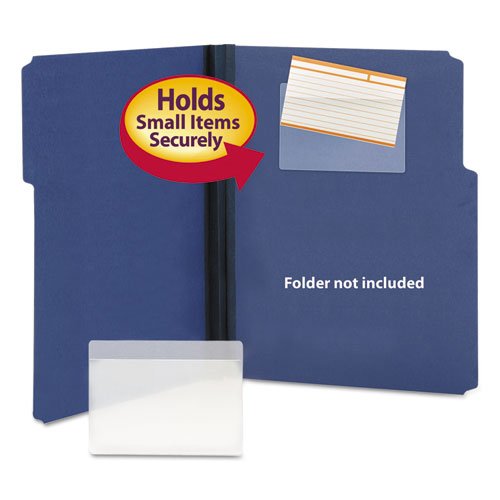 Fundas multitaladro Smead autoadhesivas transparentes de carga superior caja de 100 unidades