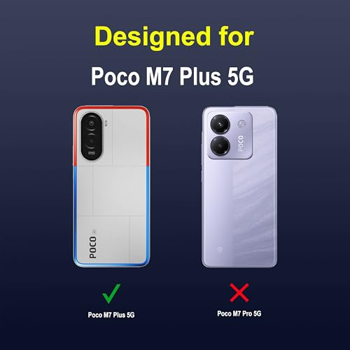 Image of Zapcase Back Case Cover for Poco M7 Plus 5G | Compatible for Poco M7 Plus 5G Back Cover | Liquid Silicon Magic Case with Camera Protection | Sapphire