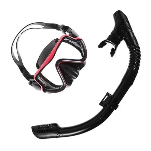 Mikikit 1Set Portable Snorkeling Mask Set Lightweight Snorkel Gear for Diving and Swimming Durable High Tech Design for Present for Water Enthusiasts