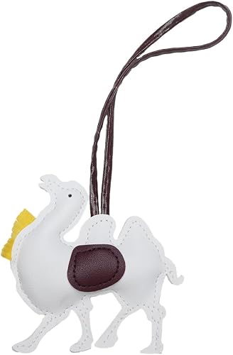 1 Piece Creative Cute Camel PU Leather Charm Bag Key Car Phone Decoration Charms