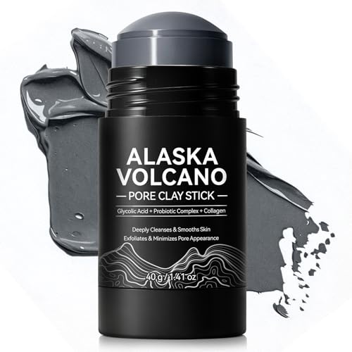 Alaska Volcano Pore Clay Stick, Deep Pore Cleansing Blackhead Rem...