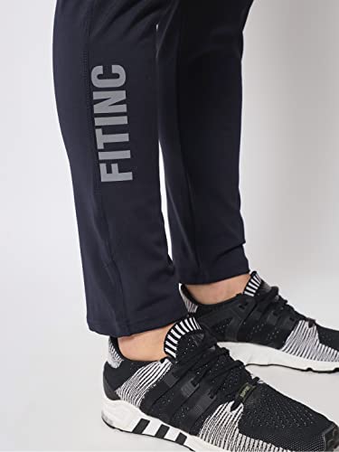 Image of FITINC Men's Stretchable Track Pant for Gym with Zipper Pockets