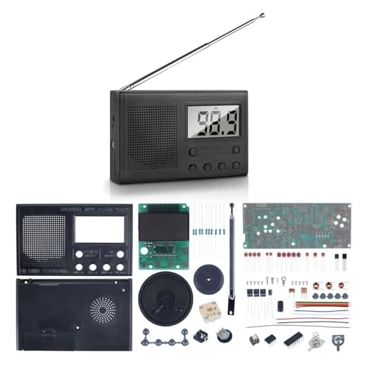 Soldering Project Rạdio, Icstation FṂ Rạdio Kit Soldering Practice DIY Rạdio Kit FṂ 87-108MHZ Digital Rạdio Kit for School Student STEM Learning Teaching