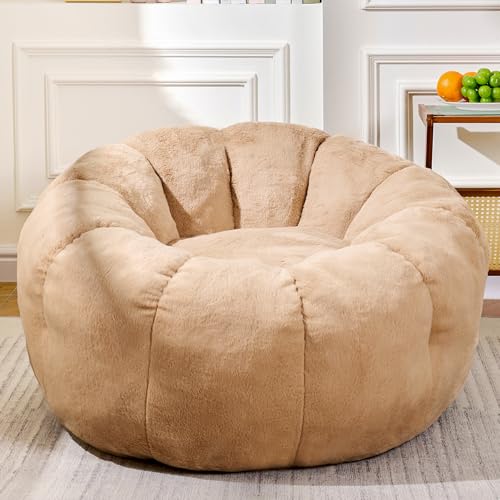 LinkRomat Faux Fur Floor Chair