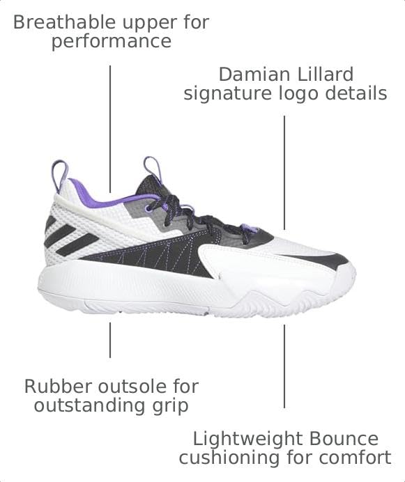 Image of Adidas Womens Dame Certified Basketball Shoes