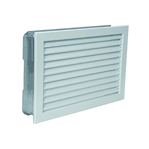 Preisvergleich Produktbild Kaltluftgitter 35x23 weiß Lüftungsgitter Ofengitter