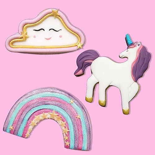 PME SCB701 Unicorn Cookie Cutter Set, Stainless Steel, Blau, Standard - Image 2