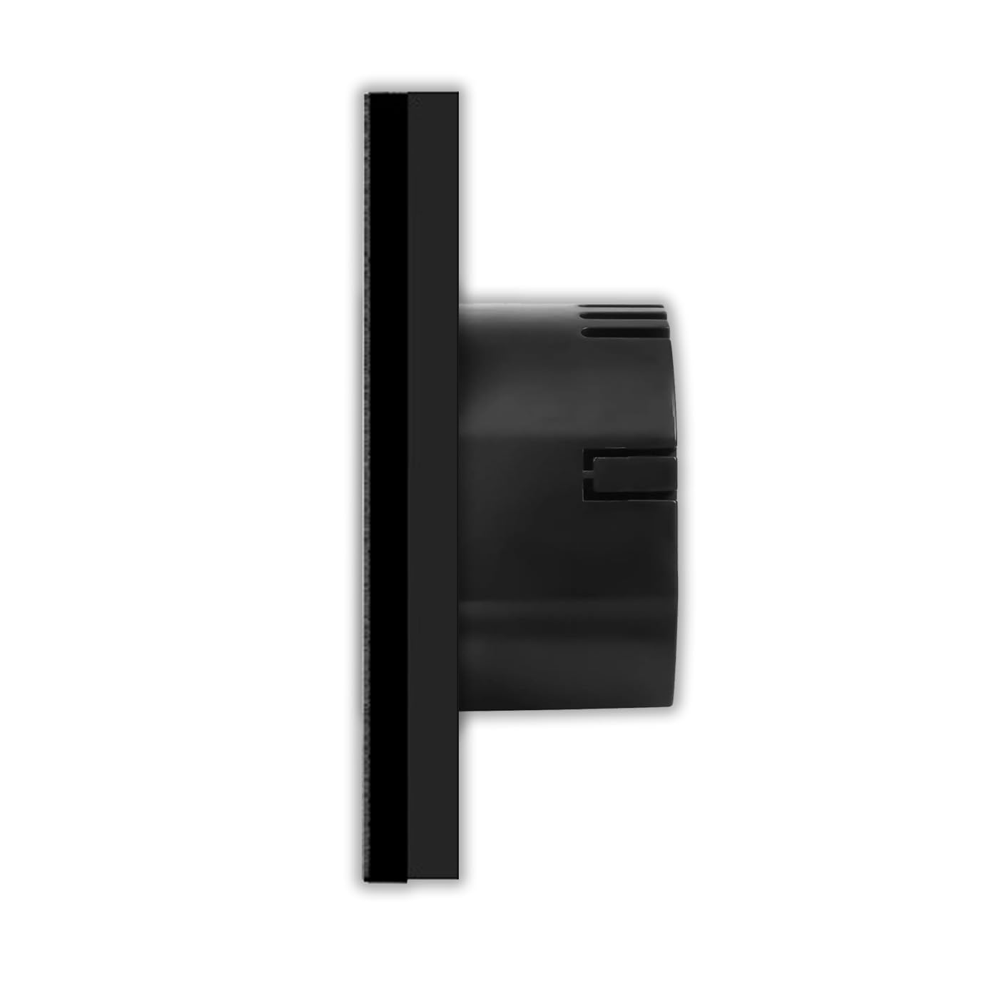 WiFi Raumthermostat UP inkl. Glasrahmen Schwarz Thermostat für Fußboden Heizung Programmierbarer Wandthermostat Zeitpläne digitaler Display Raumtemperaturregler Luxus-Time