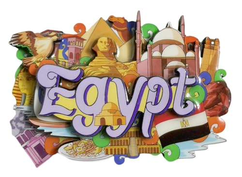 Imán para nevera de Egipto, 3D, recuerdo de turismo, decoración de nevera, colección artesanal