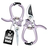 Modern Sprout Hand Pruners & Shears Set with Blister Pack - Lightweight...
