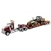 International HX520 Tandem Tractor Red with XL 120 Lowboy Trailer and CAT Caterpillar 12M3 Motor Grader Set of 2 Pieces 1/50 Diecast Models by Diecast Masters 85598