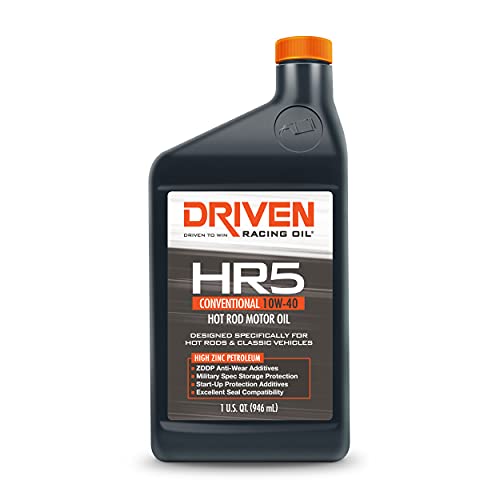 Driven Racing Oil Hr-5 Hot Rod Conventional 10W-40 Motor Oil (12 Quarts) #TOP1