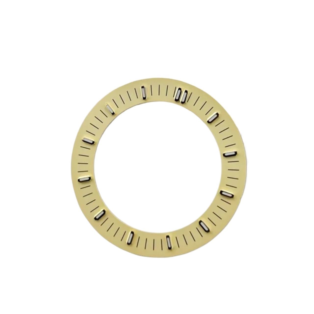 1 szt. 31 mm wydrążona tarcza zegarka zielone świecące tarcze akcesoria naprawa części NH70／NH35 / NH36 mechanizm(Golden)