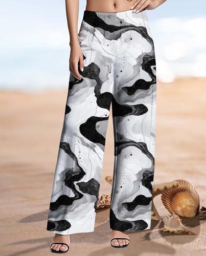 Womens Boho Pants Casual Oversize High Waisted Wide Leg Trousers Pattern Printed Ourdoors Pant for 2025 Summer4