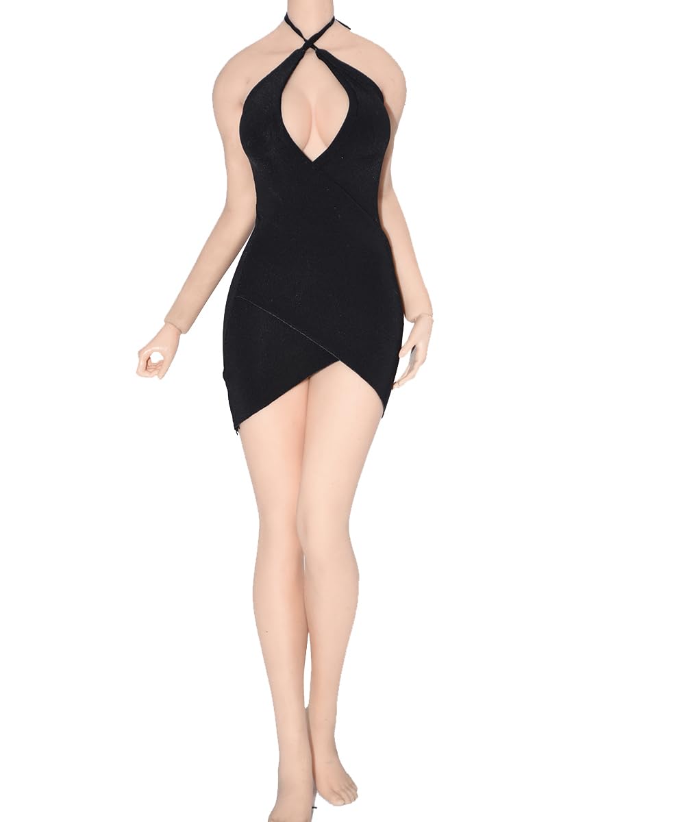 Vêtements 1/6 pour figurine femme PH TBL, robe noire AMITD de collection