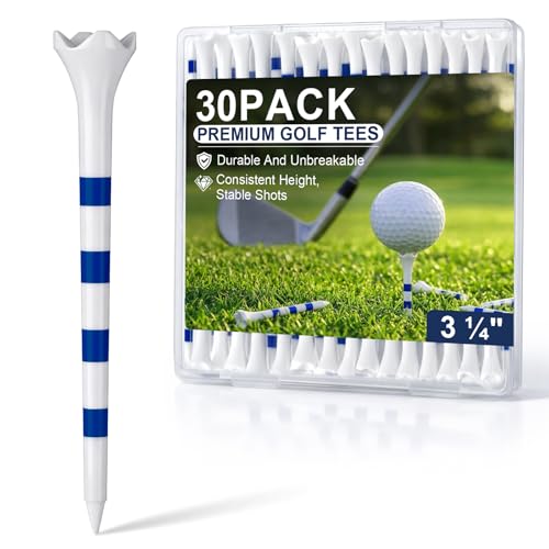 SPORTIC Professional Plastic Golf Tees 30 Pack 3-1/4" – Durable