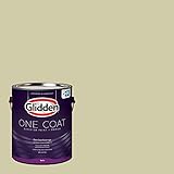 Glidden Exterior Paint + Primer: Sage/Canary Grass, One Coat, Satin, 1-Gallon