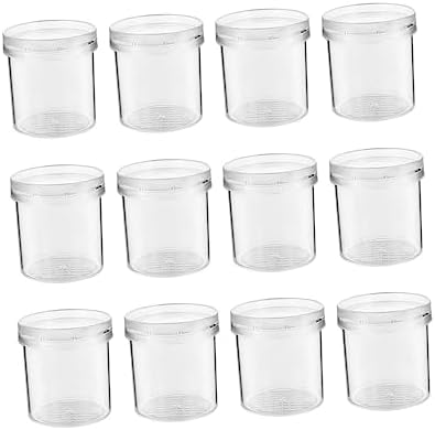 Abaodam 12Pcs Box Rearing Box Clear Container Science Nature Exploration Tools Cage Portable jar