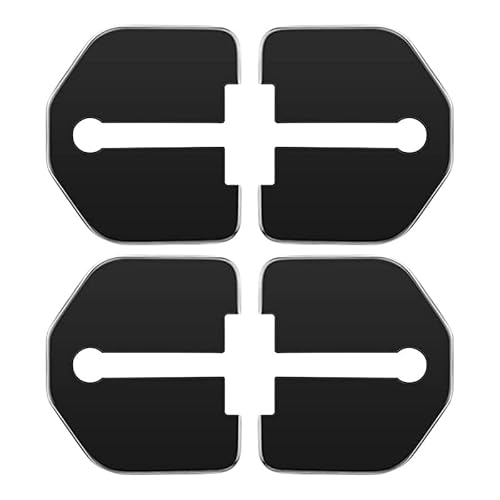 AJAAS 4 Stück Auto Türschloss Abdeckung, Für Ford Focus 2 S-MAX MK2 Mondeo ST Auto Styling Türschloss Abdeckung Anti Rust Fall Protector Zubehör,A