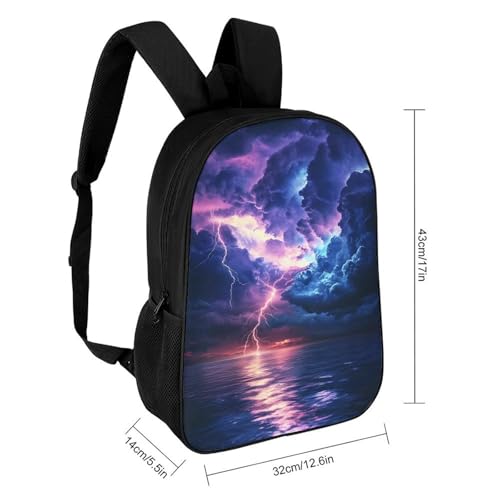 Seastorm 17 Inch Backpack Classic Travel Daypack with Adjustable Shoulder Straps for Men Women2