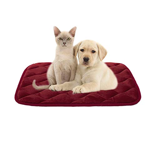 furrybaby 犬マット 猫 クッション 滑り止め 老犬 介護マット 足腰の弱いペットに最適 洗える ペットソファ 犬用マット（S 45.5*61CM,レッド）のサムネイル