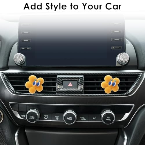 Image of 100 Pcs Metal Car Vent Clips with Round Plastic Slot Head, Air Vent Clips Car Accessories Replacement, Car Air Fresheners Perfume Vent Clips for Most Car, Office, Home (Black, 40x24mm)