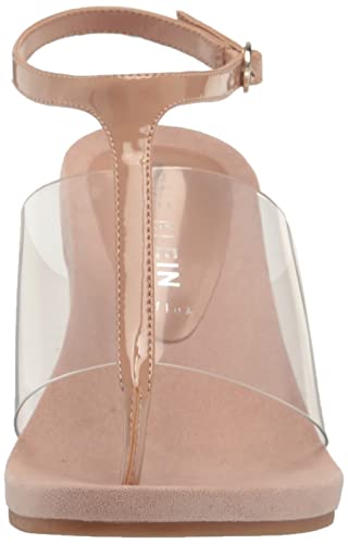 Anne Klein Women's Ikari Wedge Sandal, Clear Natural, 7 #TOP1