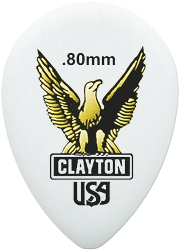 Clayton Picks ST80/12 .80 mm Guitar Picks, 12 Pieces