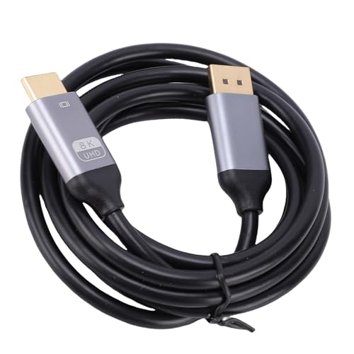 Adaptador DisplayPort a HDMI 8K 60Hz de 1.8 metros con conectores chapados en oro