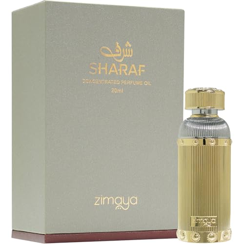 Image of Zimaya Sharaf Concentrated Perfume Oil | Mandarin, Orchid & Sandalwood Notes | Premium Attar 20ml
