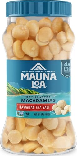 Mauna Loa Sea Salt Roasted Macadamia Nuts, 6 oz Jar