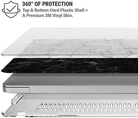 Skinit Case + Skin Compatible with MacBook Pro 16in (2019-20) Originally Designed Marble Split Design