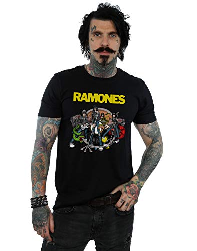 Absolutecult ramones men's road to ruin t-shirt black l…