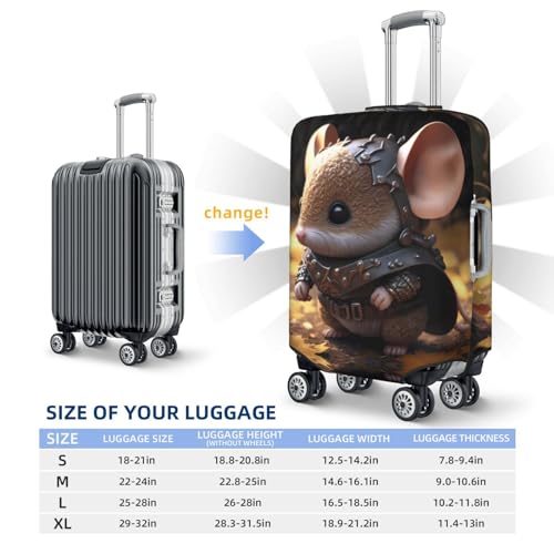 VOSERY Travel Luggage Cover - Cute Big-Eared Mouse Washable Suitcase Covers Protector Fits 18-32 Inch Luggage4