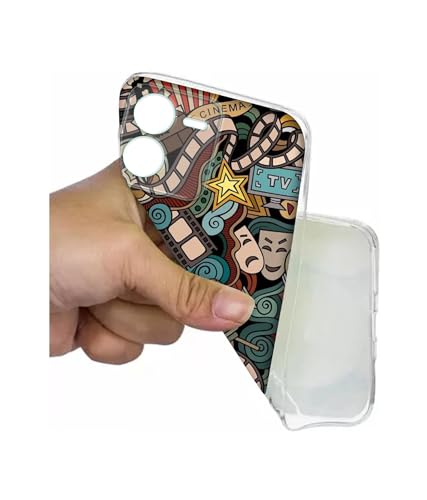 Image of Movies Printed Silicon Soft TPU Back Case Cover for iQOO Z9 5G, Multicolor