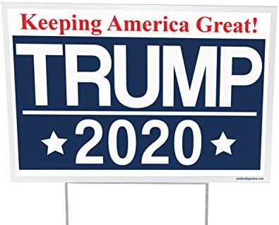 Trump For President 2020 Outdoor Yard Sign - 12x18 - Imagine This Company