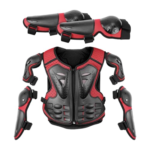 Kids Motorcycle Gear | Child Motorcycle Body Protector | Kids Motocross Riding Protector, with Knee Elbow Arm Shoulder Protection