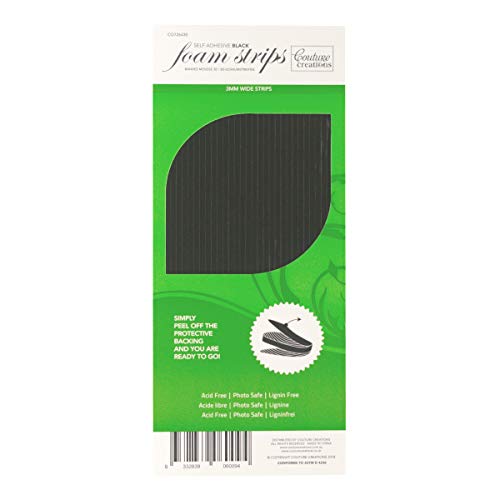 Couture Creations 3D Adhesive Foam Strips-Black