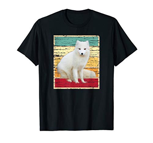 Arctic Fox Shirt Vintage Retro Cute Animal Wildlife Gift T-Shirt