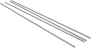 Jutagoss Stainless Steel Solid Round Rod Lathe Bar Stock Assorted for DIY Model Car Airplanes 2.5mmx50mm 15Pcs