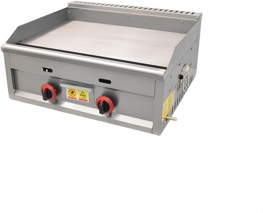 TVT 卓上鉄板焼 グリドル鉄板焼き 新型グリドル業務用ガス手つかみオーブン、持ち運びが簡単で、多機能屋台ガスコンロ焼き冷麺鉄板焼き