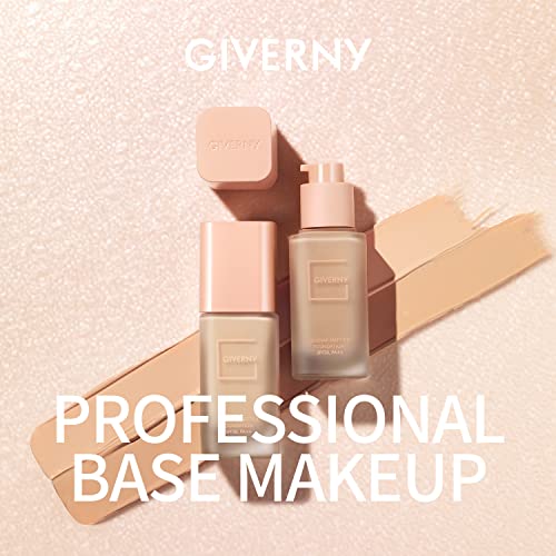 Giverny Milchak Matt Fit Foundation #23 Medium Beige - Matte Finish Liquid Foundation For Sebum And Sweat Control - Lightweight & Waterproof Foundation Makeup – Flawless Coverage For Oily Skin, 1.01 Fl.oz. #TOP6