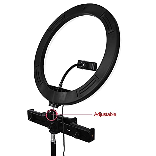 Aro de luz para eliminar sombras en videos con iluminacion tricolor de altura regulable 6