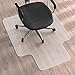 Tapis de Chaise pour Sol Dur, WASJOYE Grand Format 91 x 122 cm, Protecteur de Sol Transparent en PVC pour la Maison, Le Bureau, Les sols en Bois,Convexe