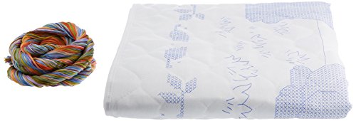 Bucilla Stamped Cross Stitch Crib Cover Kit, 34 by 43-Inch, Cute-a-Saurus