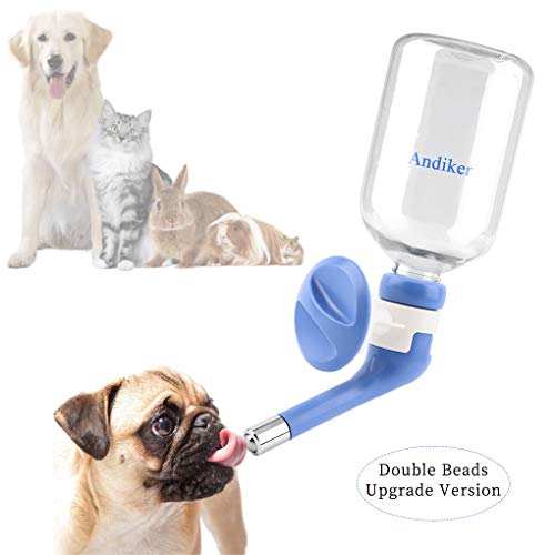 Andiker No-Drip Dog Water Dispenser Bottle-Dog Kennel Cage Water Dispenser Water Drinker Kettle