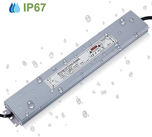 REYLAX LED Driver Lighting Outdoor Transformer 24V 300W 12.5A, IP67 Waterproof Transformers, Constant Voltage Power Supply, AC to DC Low Voltage Led Light Adapter, for Garden LED Lamps and Shed Light