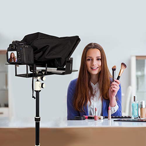 12 Inches Teleprompters For Tablets, Making Video Programs, Live Streaming，Professional Tool To Prompt The Blogger's Lines, Equipped With Custom Suitcase #TOP5