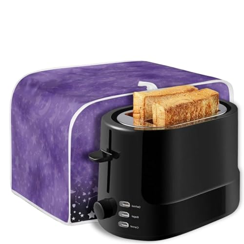 Image of 2 Slice Toaster Bread Machine Cover Kitchen Small Appliance Toaster Oven Dust Protection Cover Universal Size Halloween Cute Black Cat