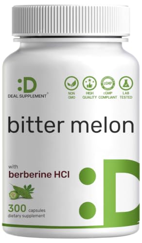 DEAL SUPPLEMENT Bitter Melon with Berberine HCl, 300 Capsules